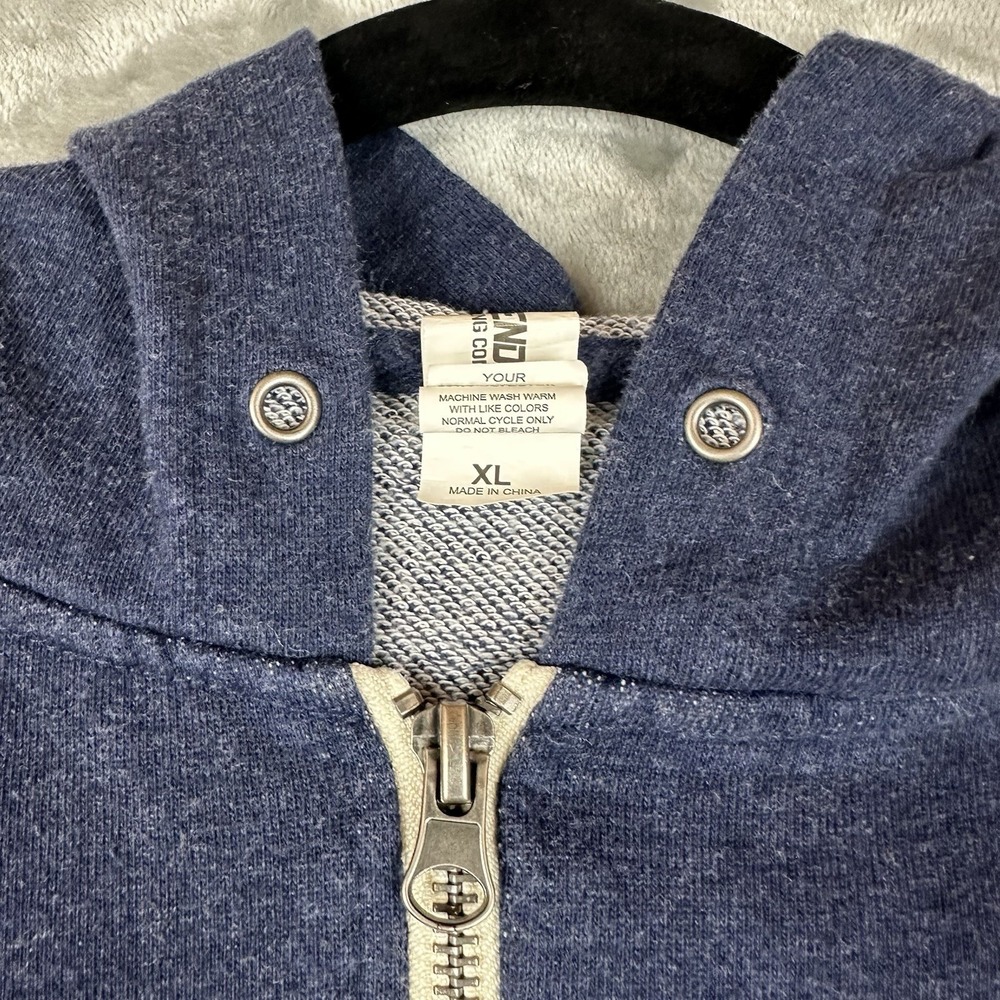 Stone Brewing Zip Front Hoodie Men's XL Blue Graphic "Stachetuber Fest" 2021 - Picture 9 of 10